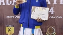 Ivan Ghifary Karo Karo yang bertanding di kelas Junior -76 kg dalam sirkuit yang digelar Forki Jawa Barat meraih 3 medali emas.