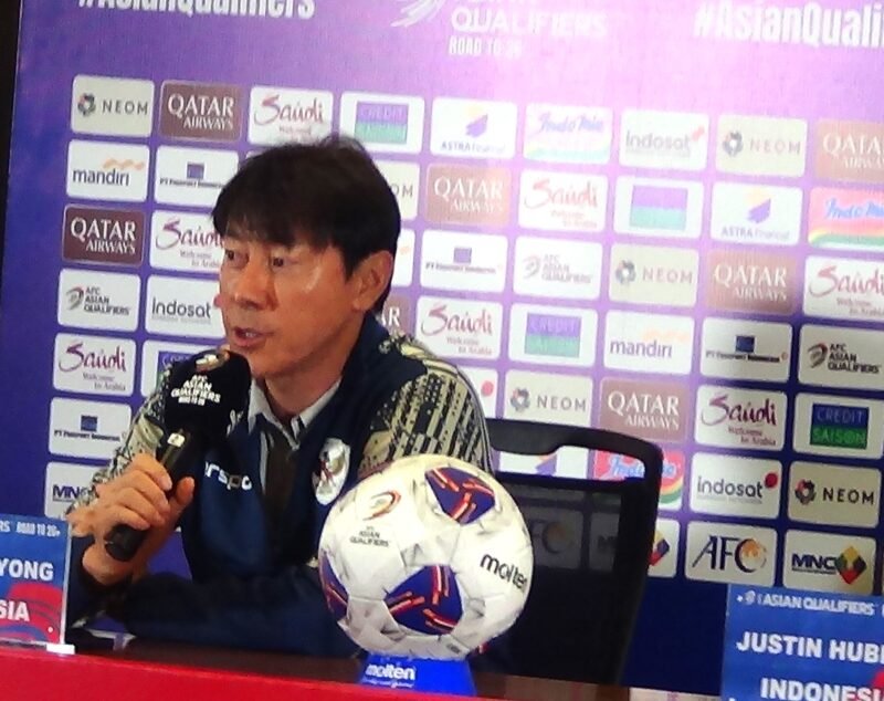 Pelatih Kepala Timnas Indonesia Shin Tae yong (foto; Dok.Sirhan)