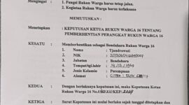 surat pemberitahuan yang dianggap cacat hukum karena tidak memiliki dasar hukum. Pemberhentian pengurus haruslah mengacu pada pergub 22 tahun 2023.
