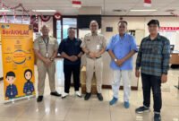 Wakil Sekretaris Ferry Marinus, bersama anggota Anggi dan Ade, diterima langsung oleh Kepala Suku Dinas Kesehatan Jakarta Barat, dr. Erizon Safari, MKK, didampingi Kepala Seksi Pelayanan Kesehatan, dr. Wahyu.