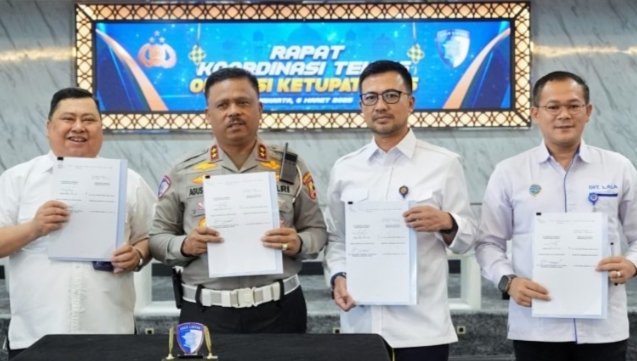 Sudah di tandatangani SKB-nya, dan kendaraan sumbu tiga akan di larang beroperasi selama Operasi Ketupat. 2025