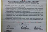 8 poin pernyataan sikap Purnawirawan Prajurit TNI mendesak penggantian wakil presiden RI Gibran