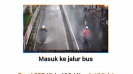 Buat teman-teman hati-hati jangan masuk jalur busway,nerobos lampu merah, pakai helm jangan sampai kena Etle, kalau ke jepret lumayan bikin kaget kantong
