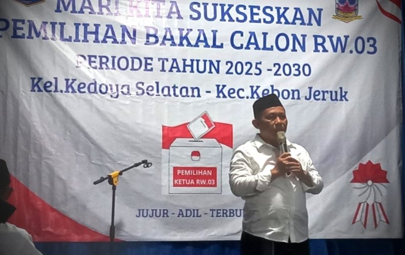 Jayadi memperoleh 25 suara, sementara Asnawi mendapatkan 18 suara dan Sarif meraih 4 suara. Dengan perolehan suara tersebut, Jayadi sah menjabat sebagai Ketua RW 03 untuk periode 2025-2030