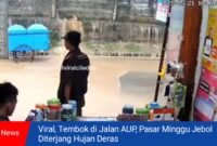 Tembok Beton di Jakarta Selatan Jebol Diterjang Hujan Deras (dok.istimewa)
