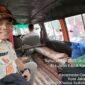 Kasatpol-PP Kel.Kapuk Gunakan Transportasi Umum ke Kantor Kelurahan Kapuk