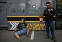 Ilustrasi aksi demo sopir truk 