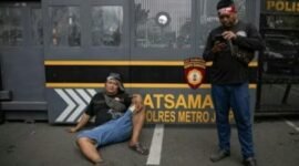 Ilustrasi aksi demo sopir truk 