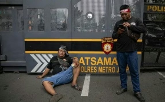 Ilustrasi aksi demo sopir truk 
