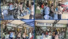 Satuan Lalu Lintas (Satlantas) Jakarta Pusat mendatangi salah satu toko penjual klakson 