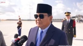 Presiden Prabowo Subianto menyebut Prancis mendukung two-states solution untuk penyelesaian konflik di Palestina. 