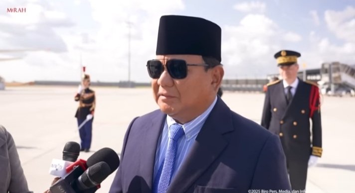 Presiden Prabowo Subianto menyebut Prancis mendukung two-states solution untuk penyelesaian konflik di Palestina. 