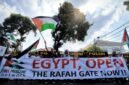 Free Palestine Network (FPN) menggelar aksi solidaritas di depan Kedutaan Besar Mesir di Jakarta pada Sabtu (2/8/2025), dok.istw