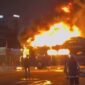 Bus Terbakar Di Terminal Bekasi. info bekasi