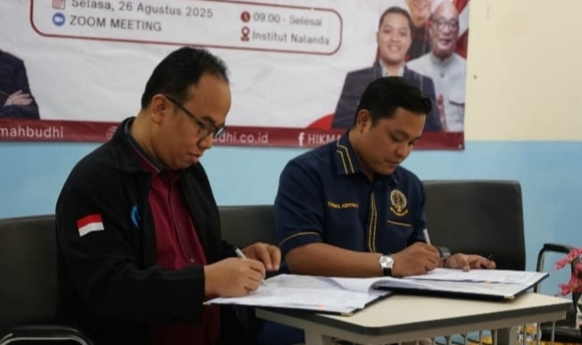 Himpunan Mahasiswa Buddhis Indonesia (HIKMAHBUDHI) dan Institut Nalanda baru-baru ini menandatangani Memorandum of Understanding (MoU)