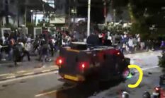 Driver Ojol Tewas Terlindas Kendaraan Brimob Saat Aksi Buruh