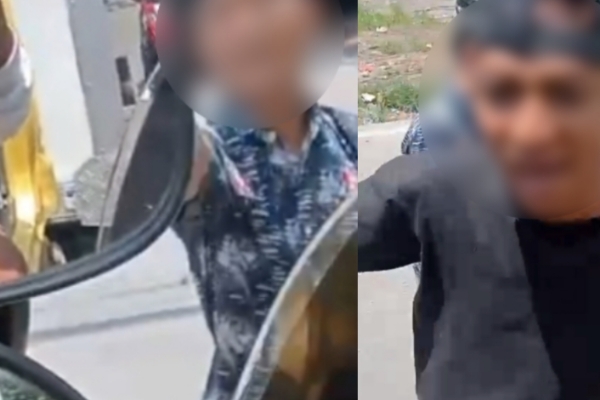 aksi pungutan liar (pungli) ini dilakukan secara terang-terangan kepada sopir truk yang melintas di  Pertigaan Metro Kapuk Raya.