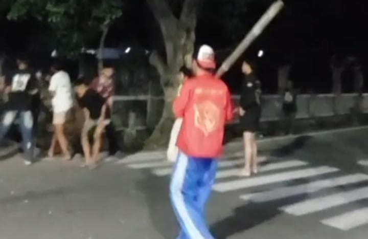 Tangkapan layar video remaja sedang tawuran (dok.warga)