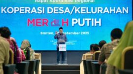 Menteri Koperasi (Menkop) Ferry Juliantono menutup agenda Rapat Koordinasi (Rakor) Regional Koperasi Desa/Kelurahan (Kopdes/Kel) Merah Putih di Banten