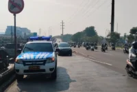 Foto istimewa. Mobil ETLE disiagakan di flyover Pesing.