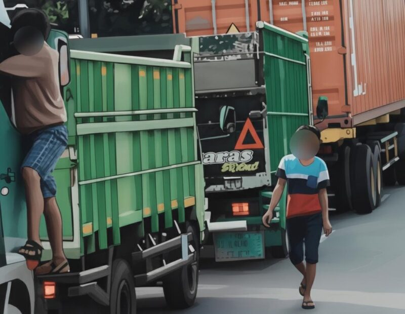Foto: Ilustrasi sopir di pinta uang di jembatan tiga