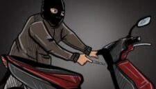Foto ilustrasi pencurin sepeda motor 
