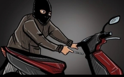 Foto ilustrasi pencurin sepeda motor
