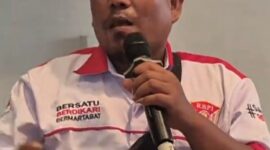 Halim Sinukaban sopir logistik anggota Rumah Berdaya Pengemudi Indonesia (RBPI) di Acara Harlah RBPI ke- 4 (Foto.plus62.co/kbr).