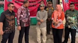 Walikota Jakarta Pusat Arifin tegur pengawas proyek dan segel mati bangunan tidak berizin (Foto.Istimewa)