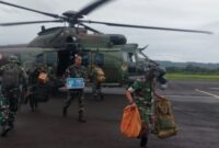 pengerahan 11 helikopter TNI dan Basarnas dari Jakarta ke wilayah terdampak bencana guna mendukung distribusi logistik dan operasi kemanusiaan ke daerah terisolasi.
