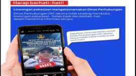 Hoax info lowongan kerja Dishub DKI Jakarta (Foto.Dishub DKI Jakarta)
