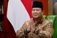 Presiden RI Prabowo Subianto saat mengucapkan Natal 2025  (Foto:Ist)