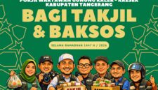 Ramadan 2026, Pokja Wartawan Gunung Kaler–Kresek Gelar Bagi Takjil dan Baksos, Tegaskan Peran Pers untuk Masyarakat