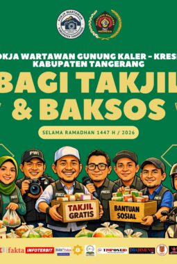 Ramadan 2026, Pokja Wartawan Gunung Kaler–Kresek Gelar Bagi Takjil dan Baksos, Tegaskan Peran Pers untuk Masyarakat