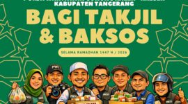 Ramadan 2026, Pokja Wartawan Gunung Kaler–Kresek Gelar Bagi Takjil dan Baksos, Tegaskan Peran Pers untuk Masyarakat