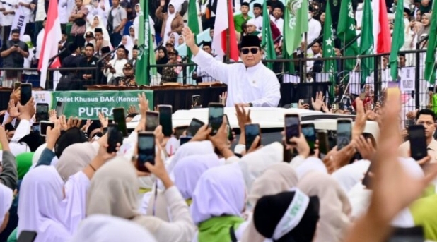 Presiden Prabowo Subianto Menghadiri Mujahadah Kubro NU (Foto.Istw)