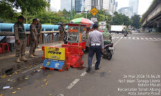 Stasiun Karet Kembali Tertib Usai Penertiban PKL