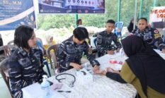 Kodaeral IV Gelar Bakti Kesehatan “Aku Cinta Laut” Bersama UNIBA dan Puskesmas Tanjung Sengkuang